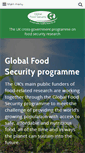 Mobile Screenshot of foodsecurity.ac.uk
